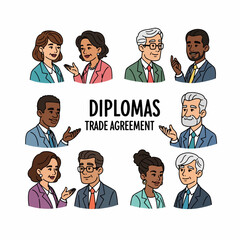 Diplomacy Meeting People Business Agreement Trade Negotiations