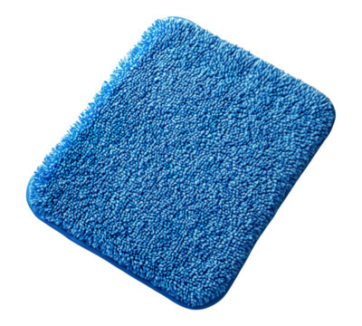 A blue rug with a blue border