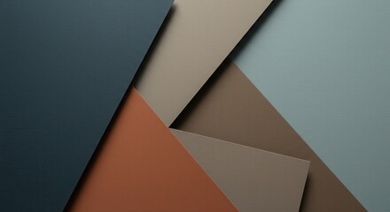 Abstract Composition of Colorful Textured Surfaces in Geometric Shapes