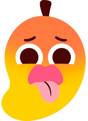 Mango Disgusting Face Cartoon