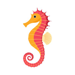 Obraz premium Seahorse Icon Isolated on a Transparent Background 