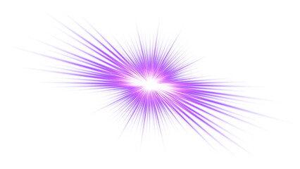 lens flare, bright purple starburst explosion with sharp rays png