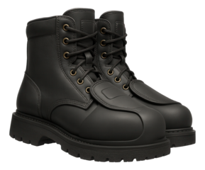 Welders' flame-resistant boots with metatarsal guard