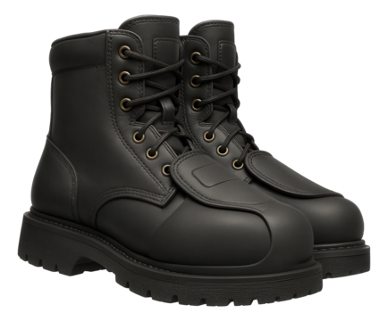 Welders' flame-resistant boots with metatarsal guard