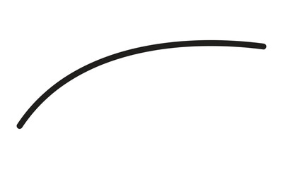simple black hand drawn curved line design.