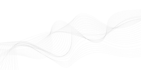 Abstract flowing lines in gray, minimalistic style