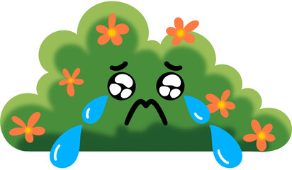 Bush Crying Face Cartoon