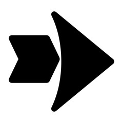 black arrow icon