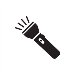 Illuminating the Way A Sleek Flashlight Icon Casting Light in the Darkness Practical Tool for Adventures and Emergencies