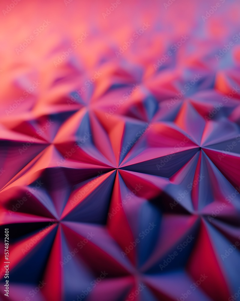 Poster abstract geometric pattern with soft gradient