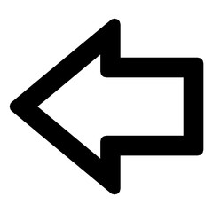 black arrow sign