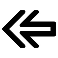 arrow sign isolated on white