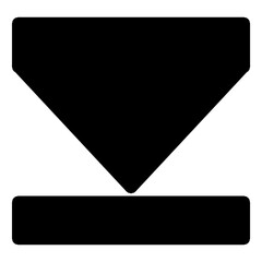 black arrow icon