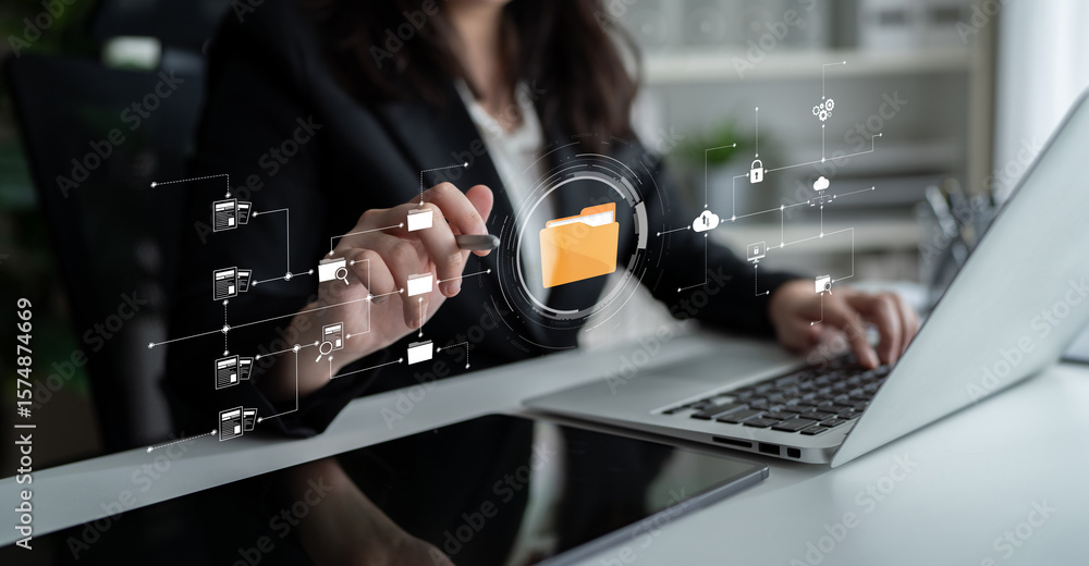 Poster digital folder systems enhance file organization, secure cloud access, and structured document workf