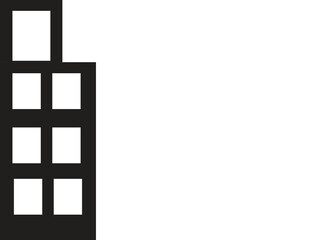 Abstract city arcitecture artwork. Vector illustration.  Brutalism,  cubism.
