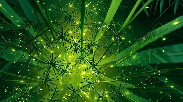 green leaves background