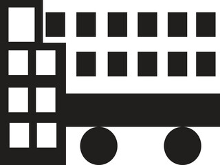Abstract city arcitecture artwork. Vector illustration.  Brutalism,  cubism.