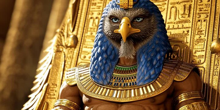 Ra - egyptian sun god and bird