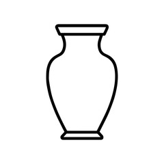 line icon vase vector on white background
Vector icon on white background