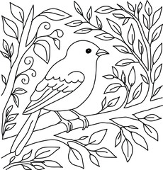 bird on branch
