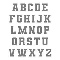 Gray checkered racing font alphabet vector
