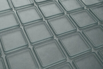 texture of a glass cubes.