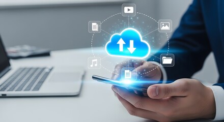 Cloud Computing Data Transfer Mobile Phone Technology
