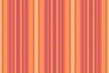 Obraz premium Sale vector pattern texture, brand stripe fabric background. Short lines vertical seamless textile in orange and red colors.