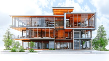 Professional depiction of structural design integrating load distribution analysis advanced material applications and architectural integrity