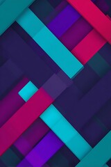 Overlapping bars create colorful background design
