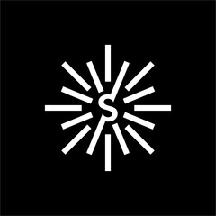 Obraz premium A modern logo that combines the initial 