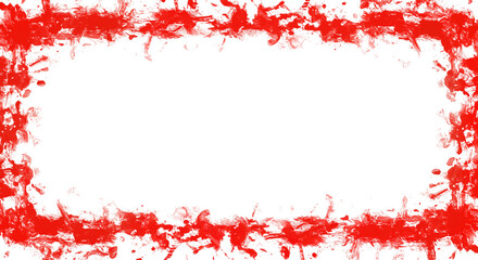 Bloody handprint border for horror-themed posters, murder mystery game assets, or zombie event decor for Halloween. Transparent Background, Cutout, PNG