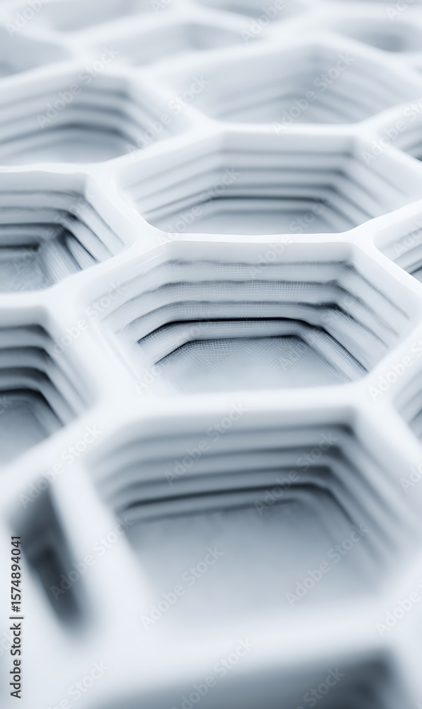 Aufkleber geometric pattern layered abstract perspective view