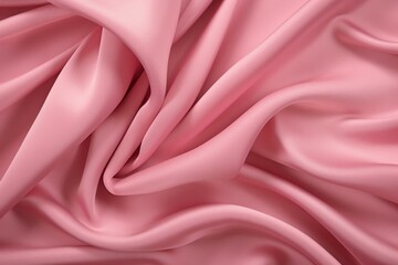 Obraz premium Smooth, pink silk fabric forms elegant waves, creating a luxurious and sophisticated background
