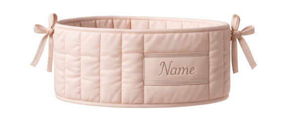 Customizable crib bumper with name embroidery for a personalized touch in a child's bedroom