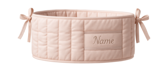 Customizable crib bumper with name embroidery for a personalized touch in a child's bedroom