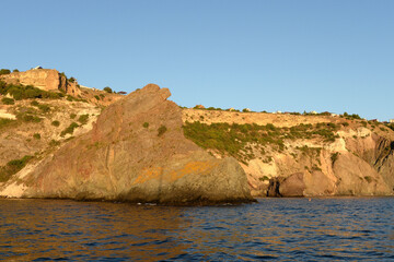 The Black Sea coast of Crimea at Cape Fiolent. Sevastopol