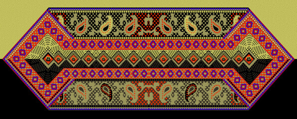 Seamless pattern design featuring traditional Palestinian Tatreez embroidery motifs. Decorative cultural symbol ideal for textiles, fashion, heritage projects, and Middle Eastern folk art.
