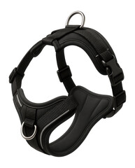 Naklejka premium Padded harness designed for large dogs, offering comfort during long walks in suburban gardens.