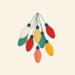 christmas light isolated