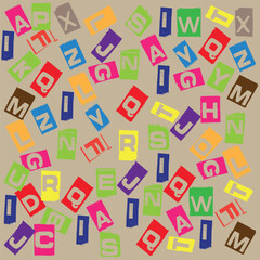  Letters on white background vector icon