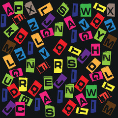  Letters on white background vector icon