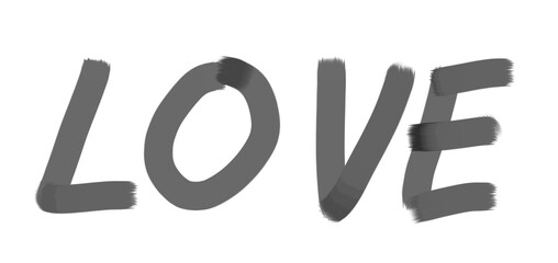 Love handwritting brush pen 