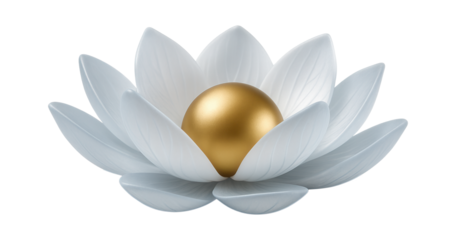 Lotus flower pond figure with petals spread open, designed to float on the surface of a garden pond.
