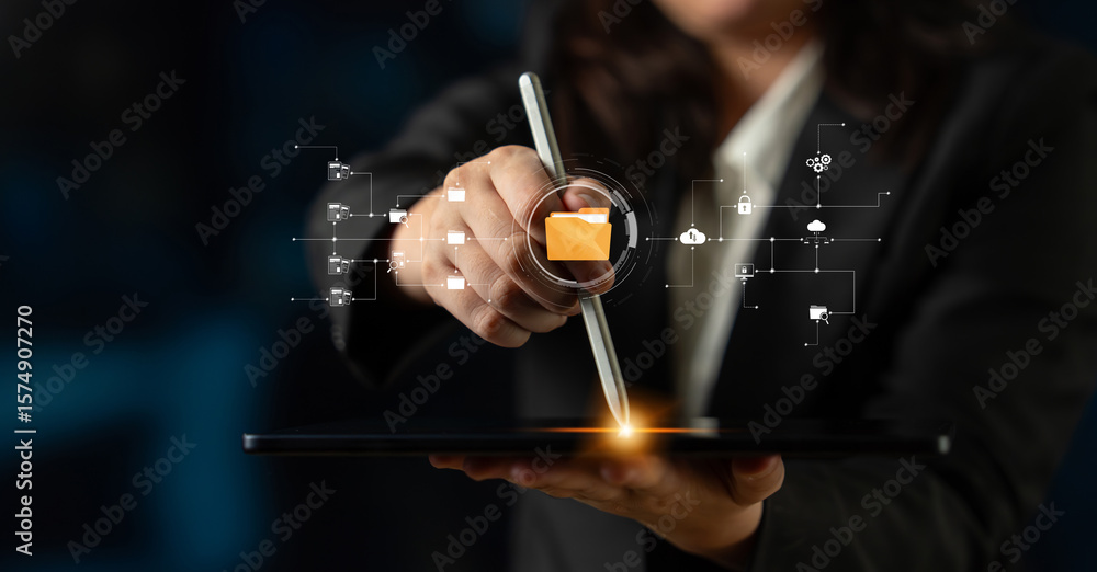Poster digital folder systems enhance file organization, secure cloud access, and structured document workf