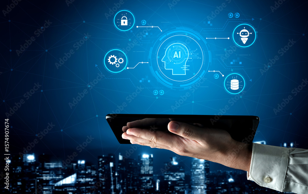 Poster ai security and data ecosystem integrate ai, data, and security into one connected system for automa