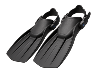 Open-heel fins with a replaceable strap system for heavy-duty usage