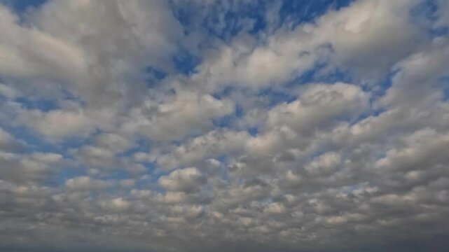 timelapse clip of overcast - gloomy bg with clouds