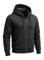 Zip-up hoodie in charcoal with ribbed cuffs and hem for pre and post-gym wear