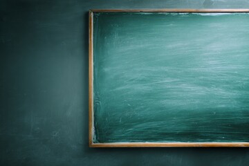 green blank school blackboard, copy space, back to school
